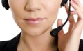 Female customer support operator detail Royalty Free Stock Photo