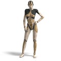 Female Cyborg Royalty Free Stock Photo
