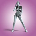 Female Cyborg Royalty Free Stock Photo