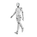Female cyborg or robot walk Royalty Free Stock Photo