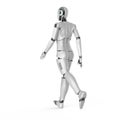 Female cyborg or robot walk Royalty Free Stock Photo