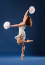 Female dancer cheerleader Royalty Free Stock Photo