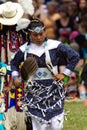 Native American Female dancer during competition-Stock photos