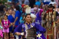 Native American Female dancer during competition-Stock photos
