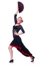 Female dancer dancing Royalty Free Stock Photo