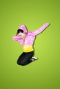 Female dancer doing dab dance Royalty Free Stock Photo