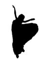 Female Dancer Silhouette Royalty Free Stock Photo