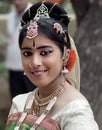 Female dancer portrait, soft colors,India