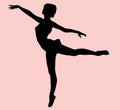 Female dancer silhouette