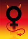 Female Devil Bad Girl Sign