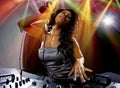 Female DJ Royalty Free Stock Photo