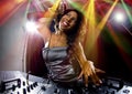 Female DJ Royalty Free Stock Photo