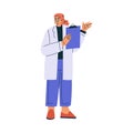 Female Doctor Character as Professional Hospital Worker with Clipboard Vector Illustration Royalty Free Stock Photo