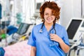 Female doctor in emergency room Royalty Free Stock Photo