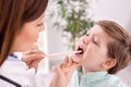 Female doctor examining child Royalty Free Stock Photo