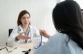 Female doctor explaining to patient Royalty Free Stock Photo