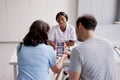 Female Doctor Explaining Ultrasound Scan To Woman Royalty Free Stock Photo