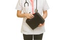 Female Doctor Holding First Aid Box Royalty Free Stock Photo