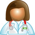 Female doctor icon Royalty Free Stock Photo
