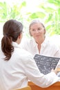 Doctor patient mri blood vessels Royalty Free Stock Photo