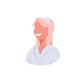 Female doctor nurse blonde woman face avatar medical clinic worker in white uniform professional occupation concept