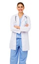 Female Doctor Standing Arms Crossed Royalty Free Stock Photo