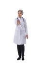 Female doctor stop gesture