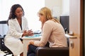 Female Doctor Treating Patient Suffering With Depression Royalty Free Stock Photo