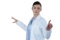 Female doctor using digital screen Royalty Free Stock Photo