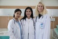 Female Doctors team at a hospital ward.
