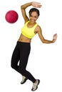 Female dodgeball player