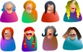 Female emoticons