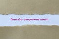 Female empowerment on paper