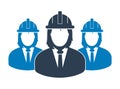 Female Engineer Team Icon. Royalty Free Stock Photo