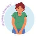 Female with Excessive Urination, that Can Be A Symptom Of Diabetes, Characterized By Frequent Trips To The Bathroom
