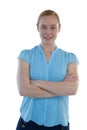 Female executive standing with arms crossed Royalty Free Stock Photo