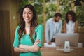 Female executive standing with arms crossed Royalty Free Stock Photo