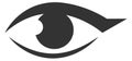Female eye icon. Vision symbol. Beauty sign