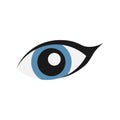 Female eye vector icon on white background Royalty Free Stock Photo