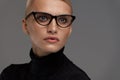Female Eyeglasses. Beautiful Woman In Glasses, Eyewear