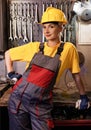 Female factory worker