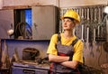 Female factory worker