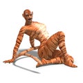 Female Fantasy Figure Tiger Royalty Free Stock Photo