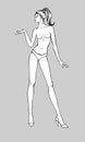 Female Fashion Figurine Royalty Free Stock Photo