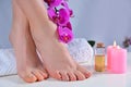 Serene Pedicure: Indulge in Tranquility at the Spa Royalty Free Stock Photo