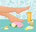 Female Feet Spa Concept Royalty Free Stock Photo