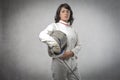 Female fencer