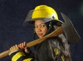 Female Firefighter Royalty Free Stock Photo