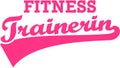 Female fitness trainer - german word