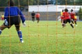 Female football match